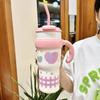 Мультяшная двойная термокружка Mengqu из нержавеющей стали, большая емкость, высокая ценность, женская сопровождающая чашка, студенческая детская чашка для воды