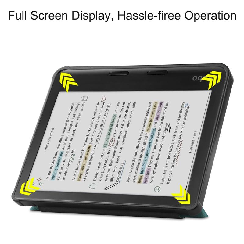 Чехол для Kobo Libra Color Case 2024 7 дюймов, складная подставка, мягкая задняя часть из ТПУ, умный чехол для Kobo Libra Color Cover с автоматическим режимом сна/пробуждения