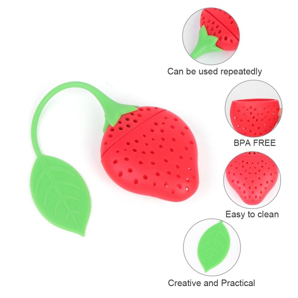 Long Handle Tea Strainer Food Grade Silicone Tea Filter Funny Loose Leaf Tea Infuser For Family
