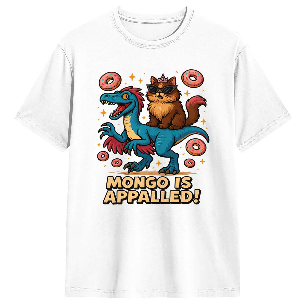 Mongo Is Appalled! Dungeon Crawler Carl unisex T-Shirts for Men Vintage Cotton Tee Shirt O Neck Short Sleeve T Shirt Plus Size Clothing