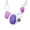 [H9057] - Purple 'Coloring' Designer Necklace