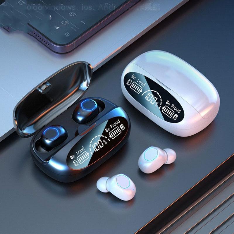 Wireless Bluetooth Earbuds Touch Control Headphones Noise Reduction Power Display Earphones for In Ear TWS Headset