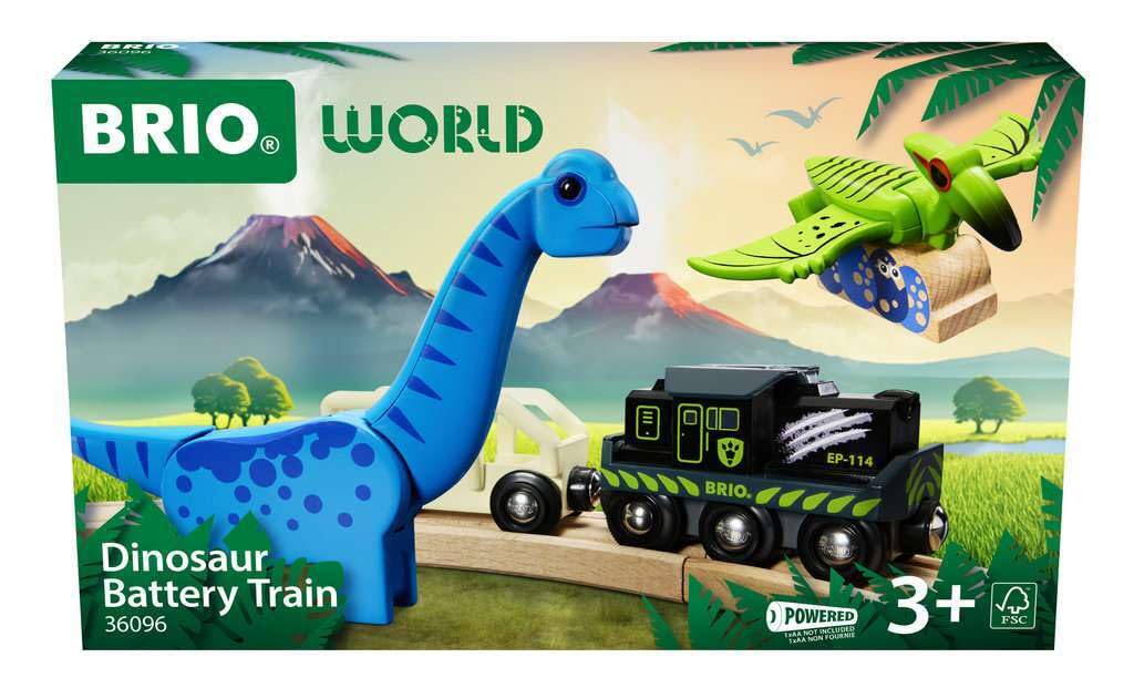 Brio Поезд Динозавров 36096 Возраст 3+ Игрушка Деревянная Железная Дорога Динозавр (Поезд Поезд)