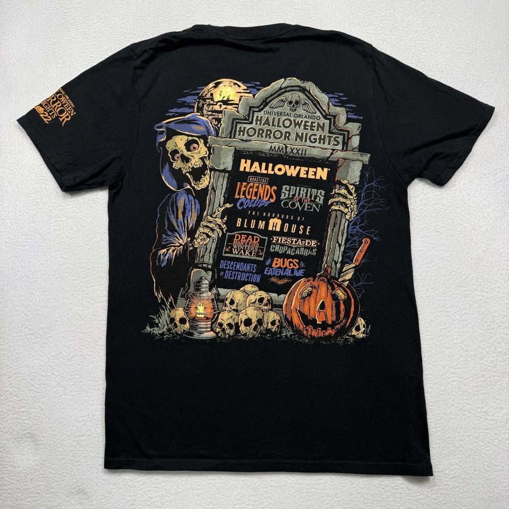 Universal Studios Halloween Horror Nights 2022 Graphic T-shirt Women Small Black