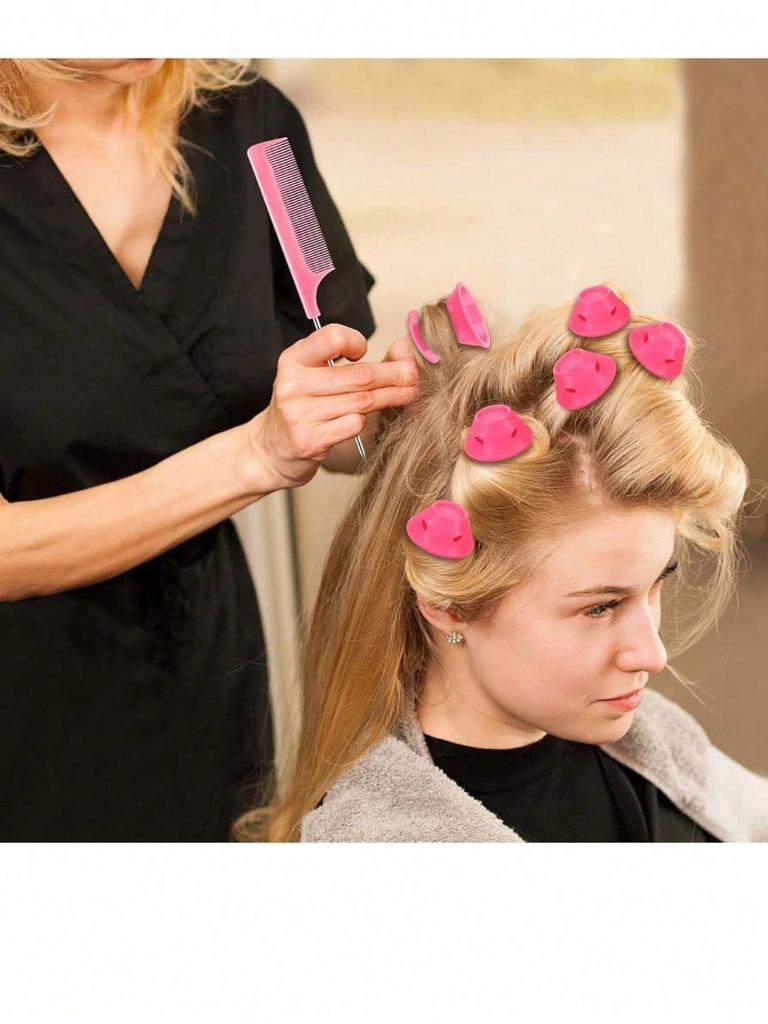10/20Pcs Silicone Heatless Hair Rollers Reusable Curlers for Women DIY No-Heat Curling Set Salon Home Hair Styling Tools
