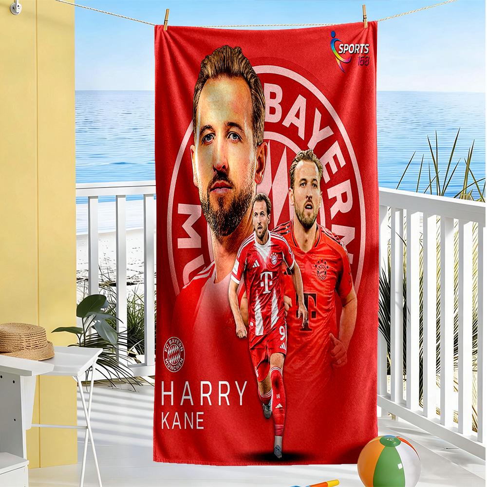 Bayern Munich Beach Towel Quick-Dry Soft Microfiber Comfortable Lightweight Perfect for Traveling Yoga Camping and Swimming