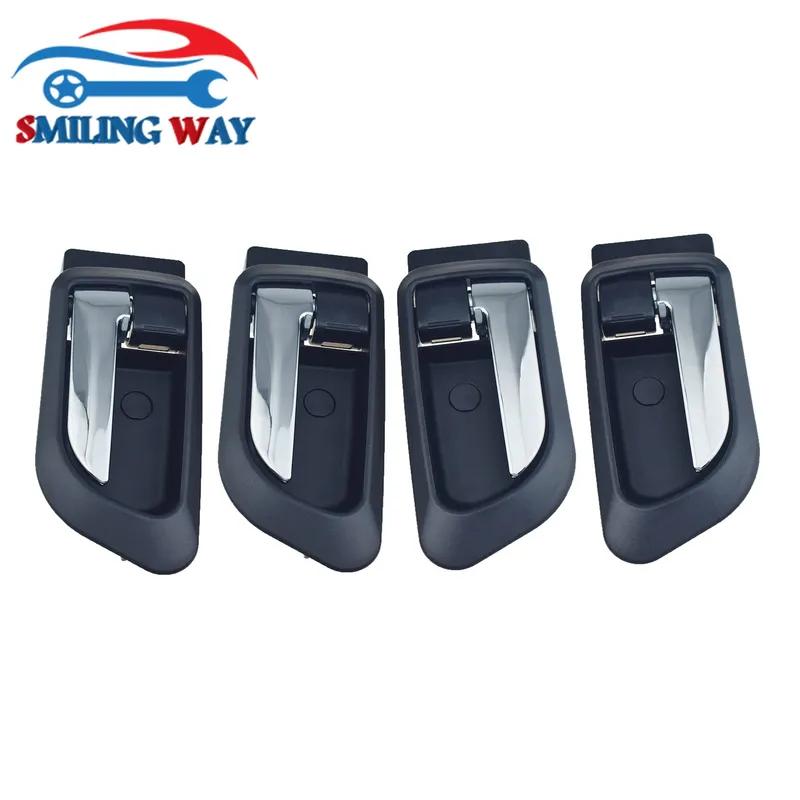 4 Pcs Front Rear Left Right Interior Door Handle For Great Wall X240 2010-2016 & X200 2011-2017, Haval Hover H3 H5 2010-2013
