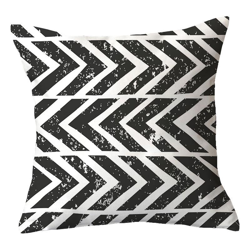 Simple New Square Geometric Plush Pillowcase Home Fabric Sofa Pillow Cushion Cover