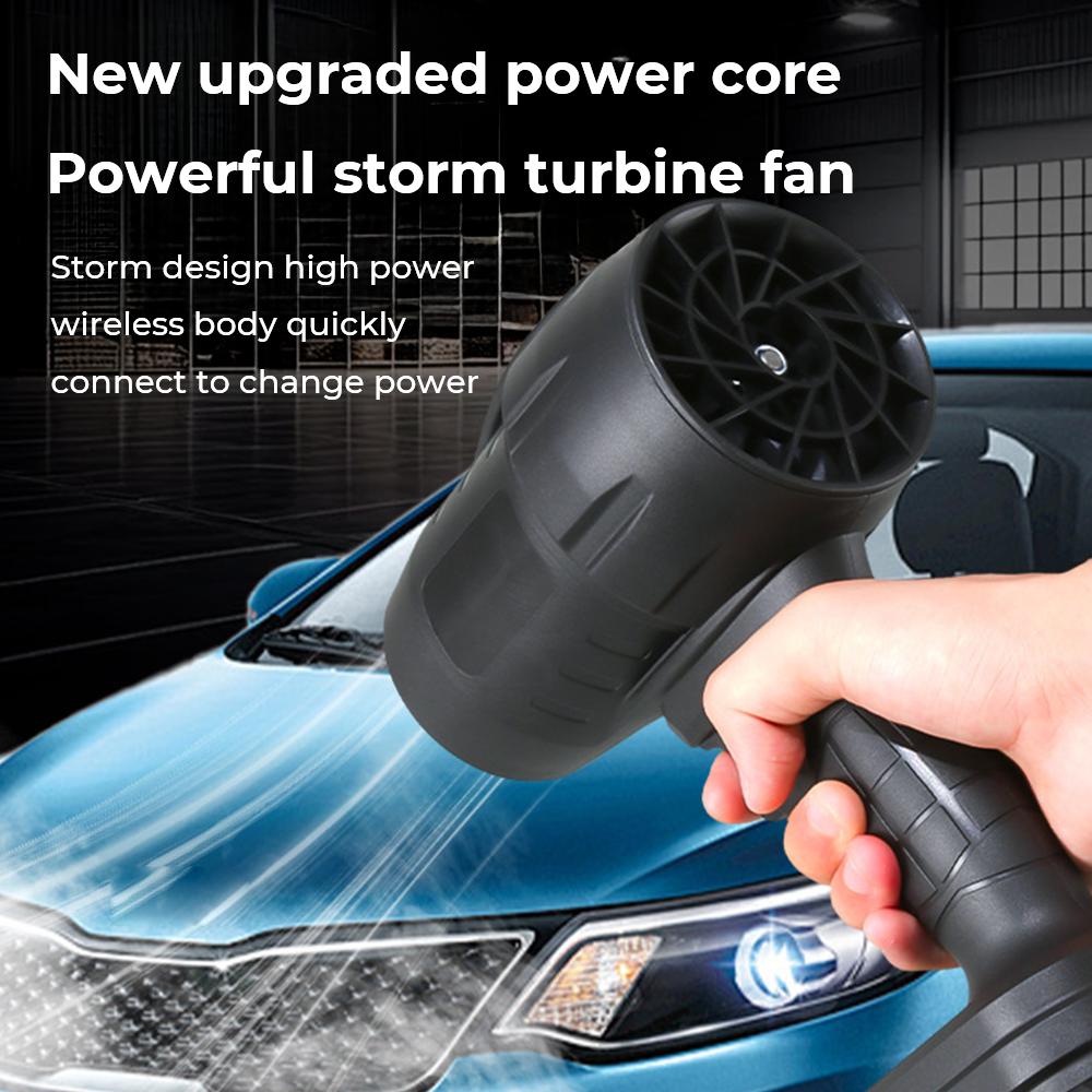 Powerful Air Blower Handheld Turbo Jet  Fan Max Thrust 450g for Cleaning Leaves Snow and Dust Compatible Fits For Makita Battery