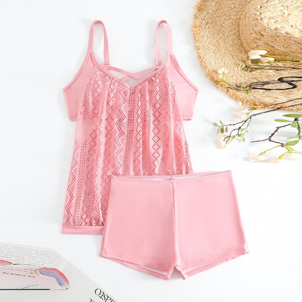 Женский раздельный модный сексуальный купальник с юбкой и бюстгальтером без стальной поддержки