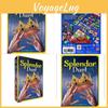 Splendor Duel Карточная игра с водонепроницаемыми пластиковыми картами для детей и семейной вечеринки