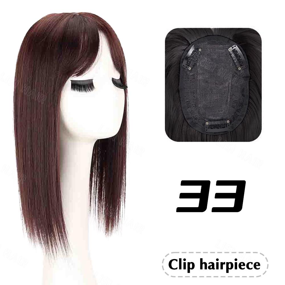 Синтетические прямые заколки для волос в наращивании волос натуральные короткие шиньоны для женщин с челкой натуральный цвет