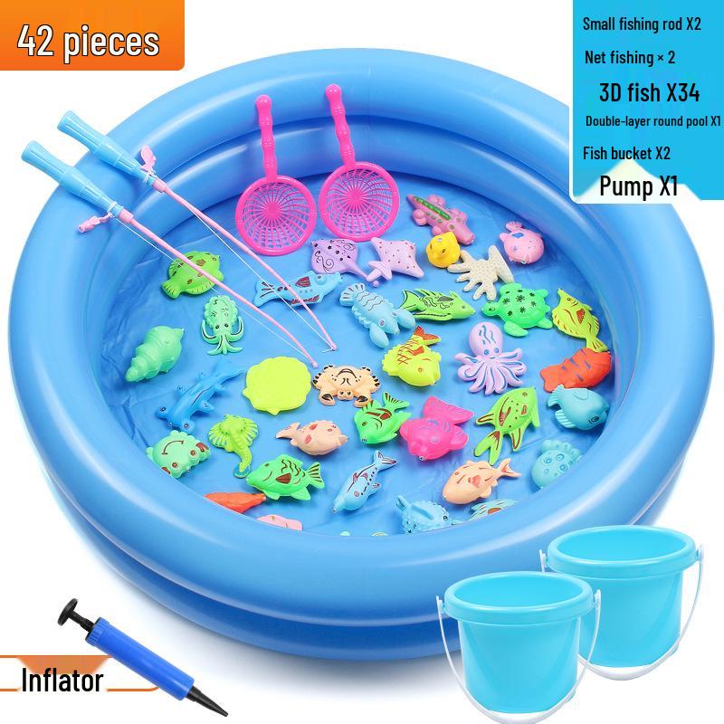 Детский магнитный набор для рыбалки – Летняя развивающая ролевая игра для детей