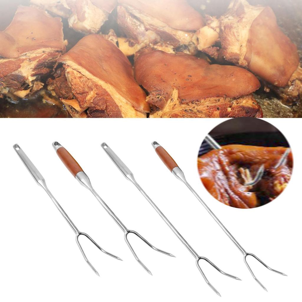 Вилка для карвинга мяса Легко чистить и использовать Многоцелевая кухонная утварь Ручная 304 нержавеющая сталь для сервировки карвинга