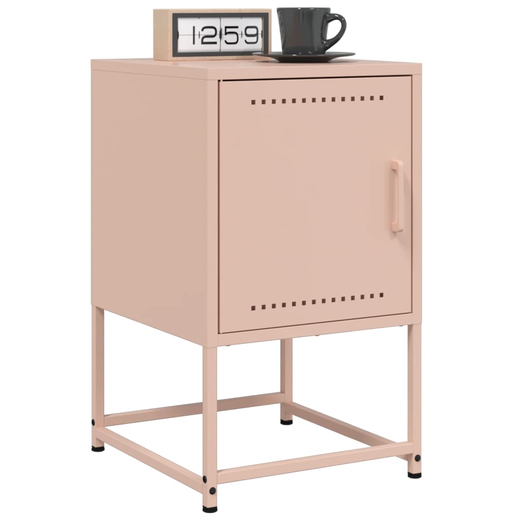 Nightstand Pink 36 x 39 x 60.5 cm Steel