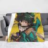 Плед из флиса My Hero Academia Текстильный Декор Многофункциональный Мягкий Плед для Дома Путешествий Постельное Белье Пледы