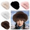 Wool Winter Hat Imitation Mink Hair Bucket Hat New Ear Protection Cap