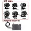 Def  A1 OBD2 60mm Car Gauge Oil Pressure Water Temperature Turbo Boost Volt RPM Oil Temperature Colorful Racing Meter