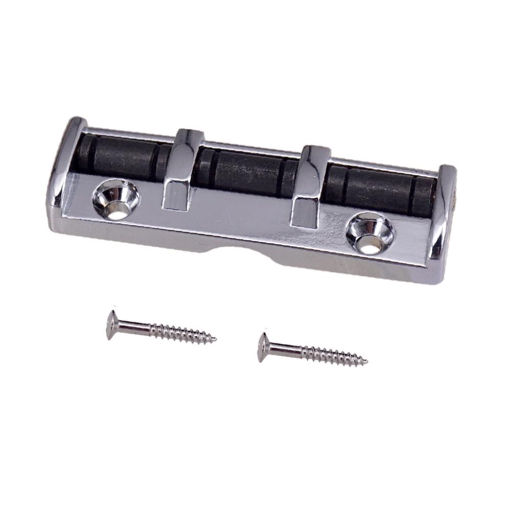 Порожек с роликами для 6-струнной гитары 43 мм Порожек с роликами для гитары 3 седла с винтами для фолк, акустической, электрогитары Роликовое седло