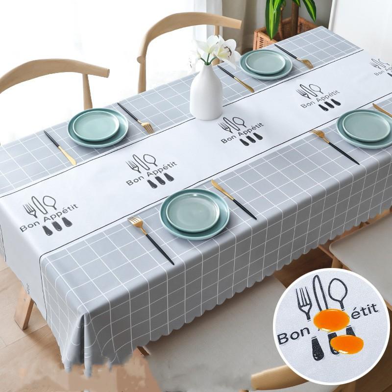 Роскошная высококачественная водонепроницаемая и маслостойкая скатерть из ПВХ, не требующая мытья, прямоугольный бытовой стол, чайный столик и настольная ткань