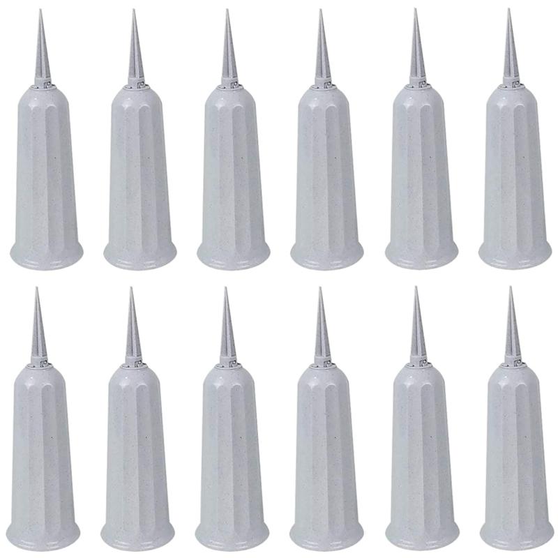 Вазы для кладбища с шипами Пластиковый держатель для цветов Искусственные вазы для живых цветов Мемориальное украшение для кладбища Коническая ваза в земле