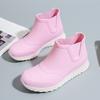 Fashion Fashion Rain Shoes for Women Rubber Shoe Platform Ankle Boots 2024 Autumn Winter Slip On Ladies Booties Work Shoes Botines Mujer