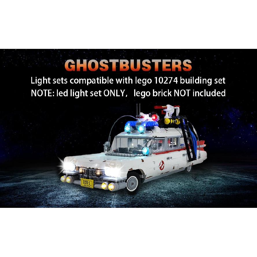 Светодиодный набор для LEGO Ghost Busters ECTO-1 #10274 Строительные блоки Не включает детали модели