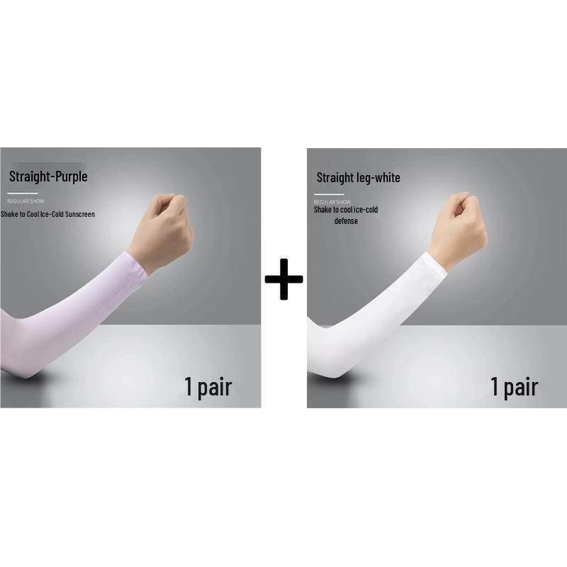 Ледяные рукава с защитой от УФ-лучей для мужчин и женщин - Тонкий стиль, велосипедные перчатки и налокотники
