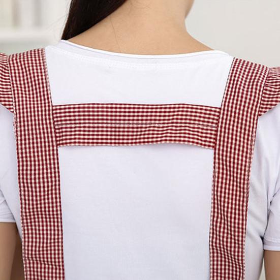 Кухонный фартук без рукавов с плечевым ремнем, двухслойный кухонный женский фартук с защитой от масла, ежедневное использование