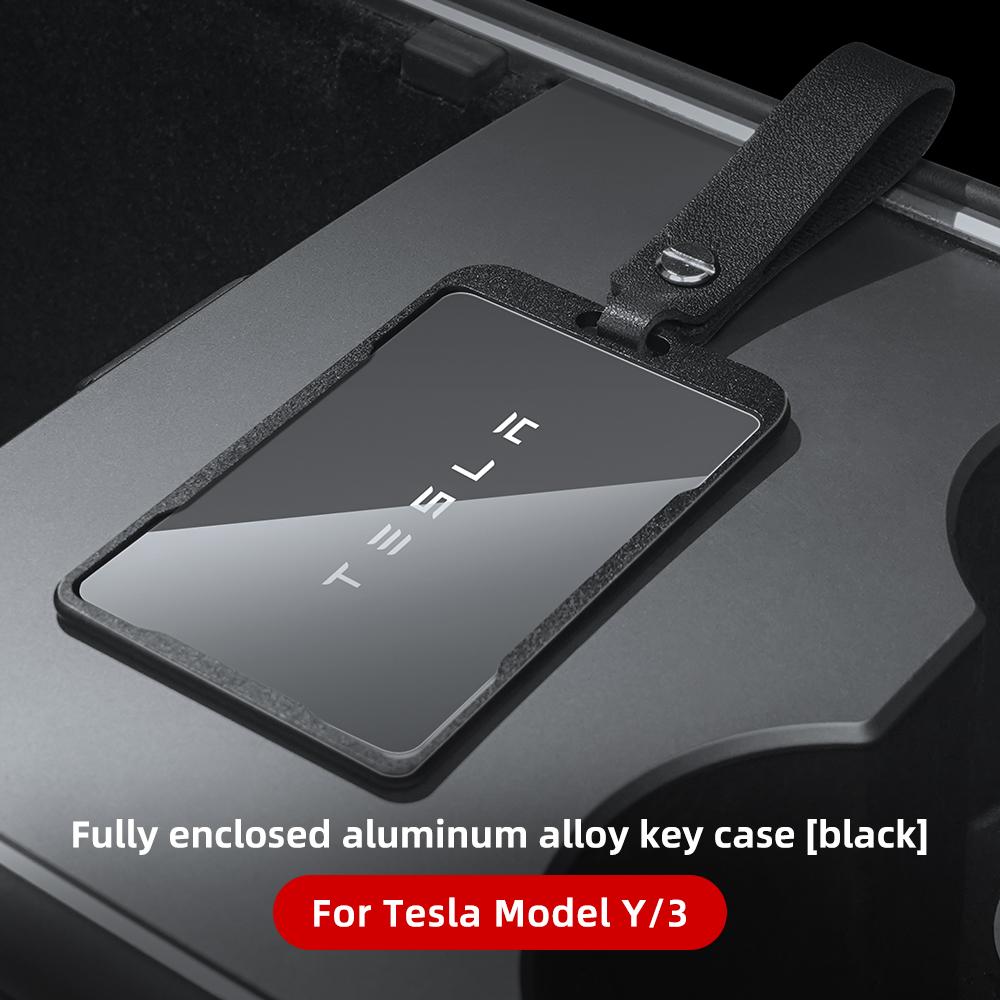 YZ подходит для Tesla Model 3 Model Y, новая алюминиевая карта-ключ, автомобильная карта-ключ, защитный чехол, полное покрытие, аксессуары
