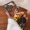 Ударопрочный чехол для телефона с узором «Западный закат» для iPhone 11 12 13 14 15 16 17 Pro Max Air Plus, гальванизированный прозрачный чехол