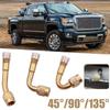 1/3pcs Tyre Gas Nozzles Copper 45 90 135 Degree Angle Valve Extension Adaptor Tire Stem Extender For Motorcycle Car M3D0