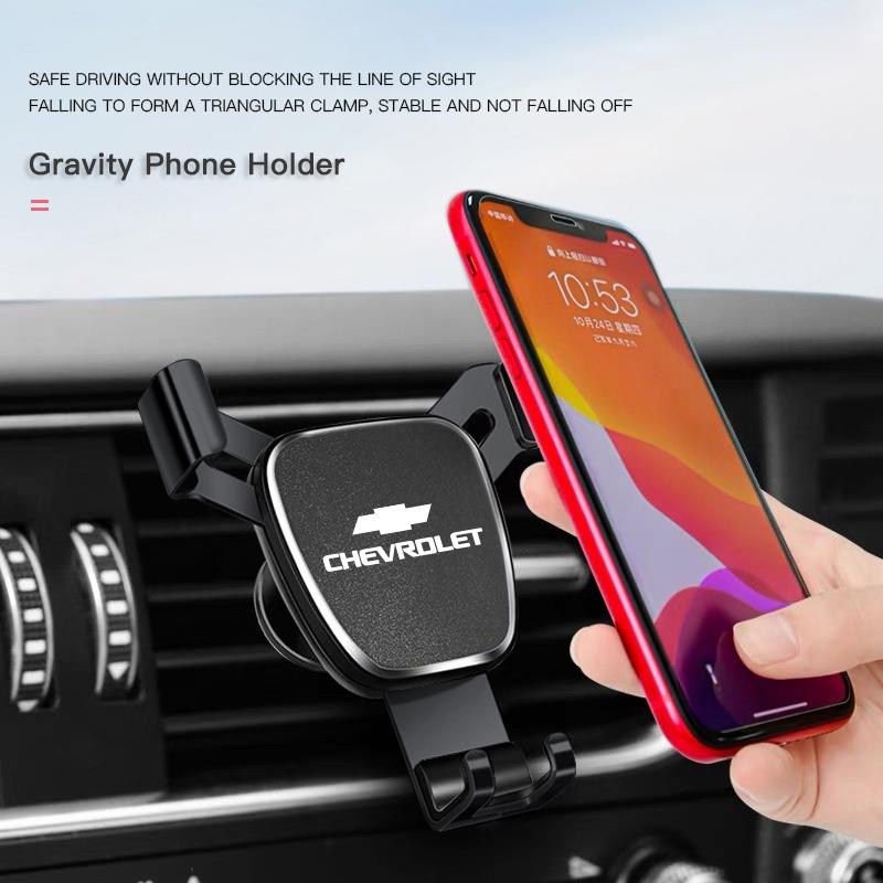 ILNOP1 Car Phone Holder Mobile GPS Stand Vent Mount Accessories For Chevrolet Corvette Montana TrailBlazer Silverado Traverse Camaro