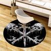 1pc Office Carpet Chair Mats Skulls and Crossbones Emblem Perfect for Decorating Office Chairs, Living Rooms, Or Bedrooms