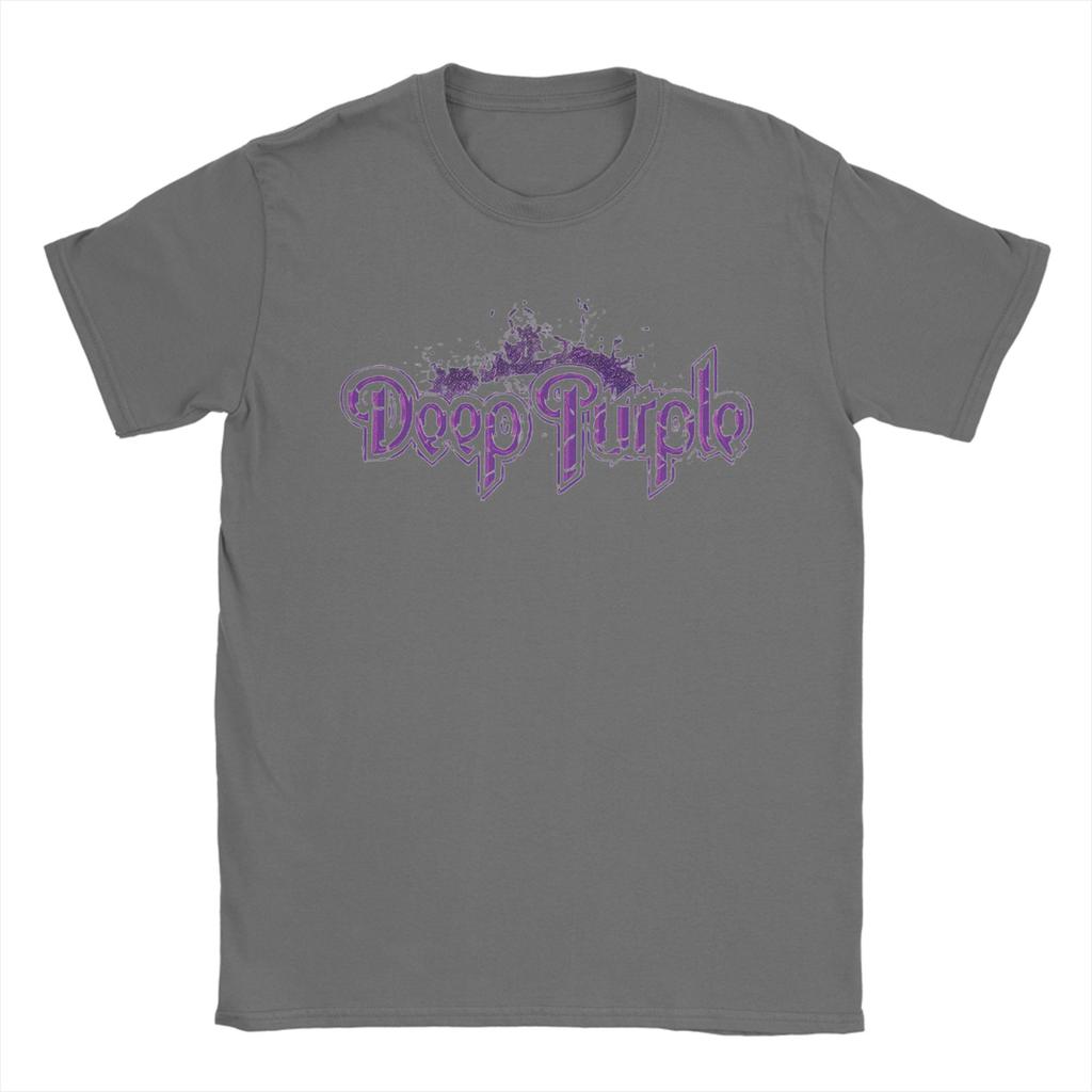 Футболка с принтом Deep Purple Летняя Хлопковая футболка для взрослых Харадзюку Повседневная футболка С коротким рукавом Винтажные топы
