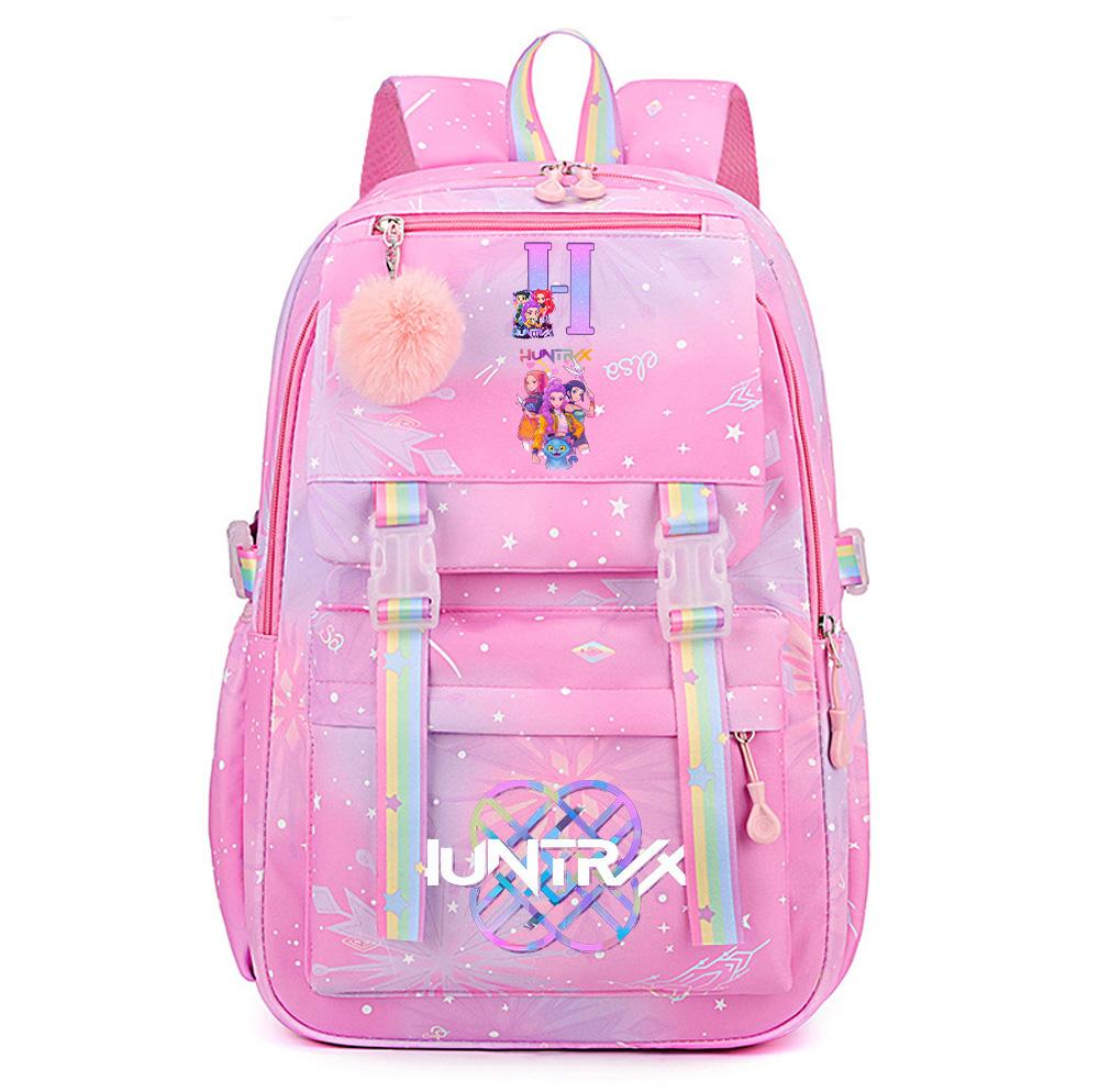 Аниме Милый K-Pop Истребители Демонов Принтованный Рюкзак для Подростка Студента Девушки Мальчика Рюкзак Сумка Книжная Сумка Большая Вместимость Дорожная Сумка Mochila