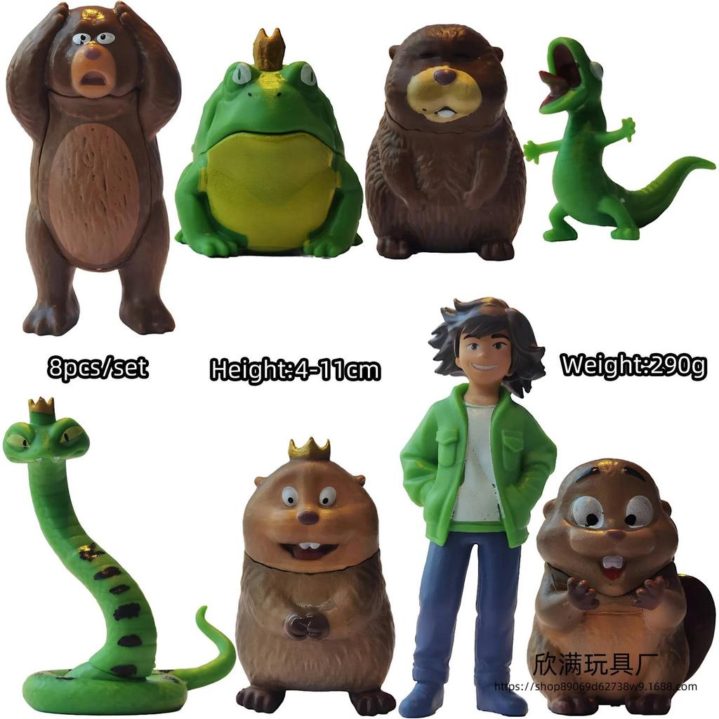 2026 New Hoppers Tom Lizard Figure Toy Anime Peripherals Mabel Action Figures King George Figurine Model Set Birthday Gift