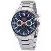 Conceptual Chronograph Stainless Steel Blue Dial Quartz SSB407P1 100M Men's Watch