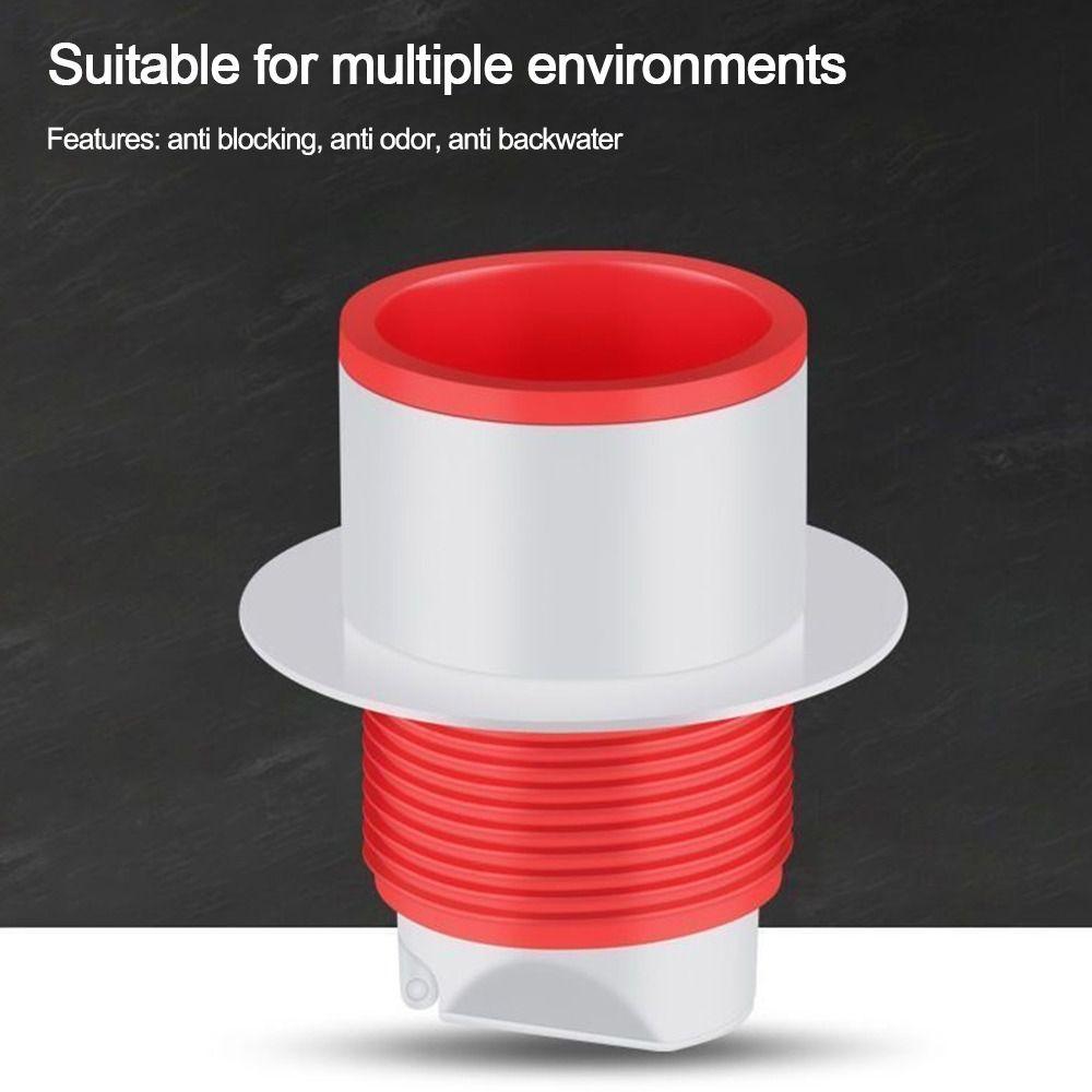 Одноходовой клапан Устройство для слива в полу Уплотнительное кольцо канализационной трубы Принадлежности для стиральной машины в ванной комнате