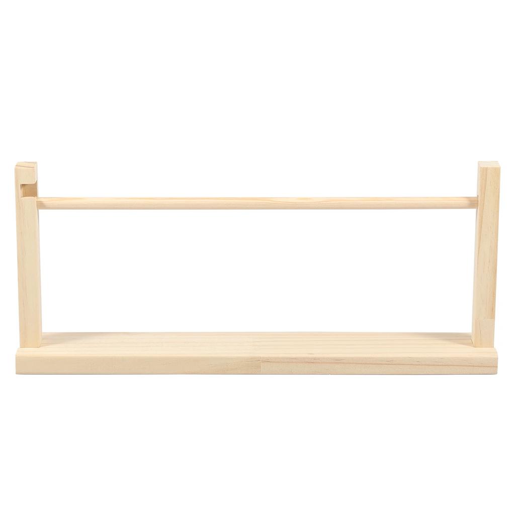 Single Layer Ribbon Storage Rack Wood Ribbon Organizer Countertop Ribbon Racks Multifunctional Ribbon Display Holder Home