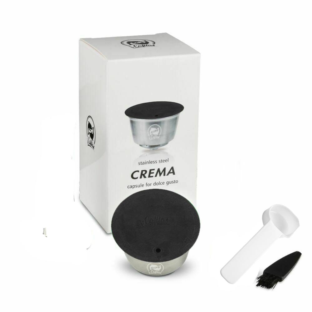 Многоразовая кофейная капсула-чашка, совместимая с Nescafe Dolce Gusto Lumio, с многоразовым фильтром, корпус из нержавеющей стали, крышка оригинального дизайна