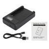 SEIVI Black Plastic LED Video Light LCD Electric Quantity Display Camera Battery Charger for Sony