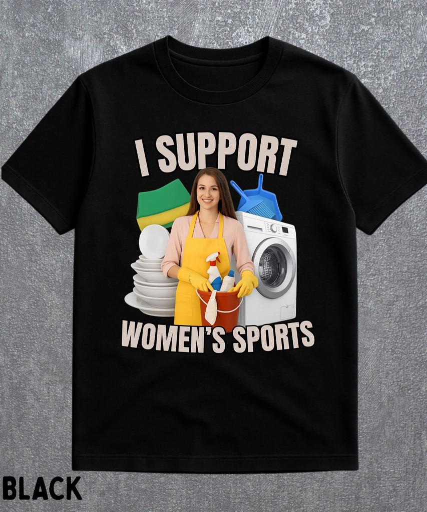 Unisex I Support WoUnisexs Sports T Shirt Unisex WoUnisex Oversize Tee Streetwear Casual Short Sleeve Funny Sarcastic Humor Gen Z Humor