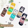 5 Pairs Cute Socks Women Novelty Animal Socks for Girl Cartoon Cotton Casual Crew Funny Style Socks