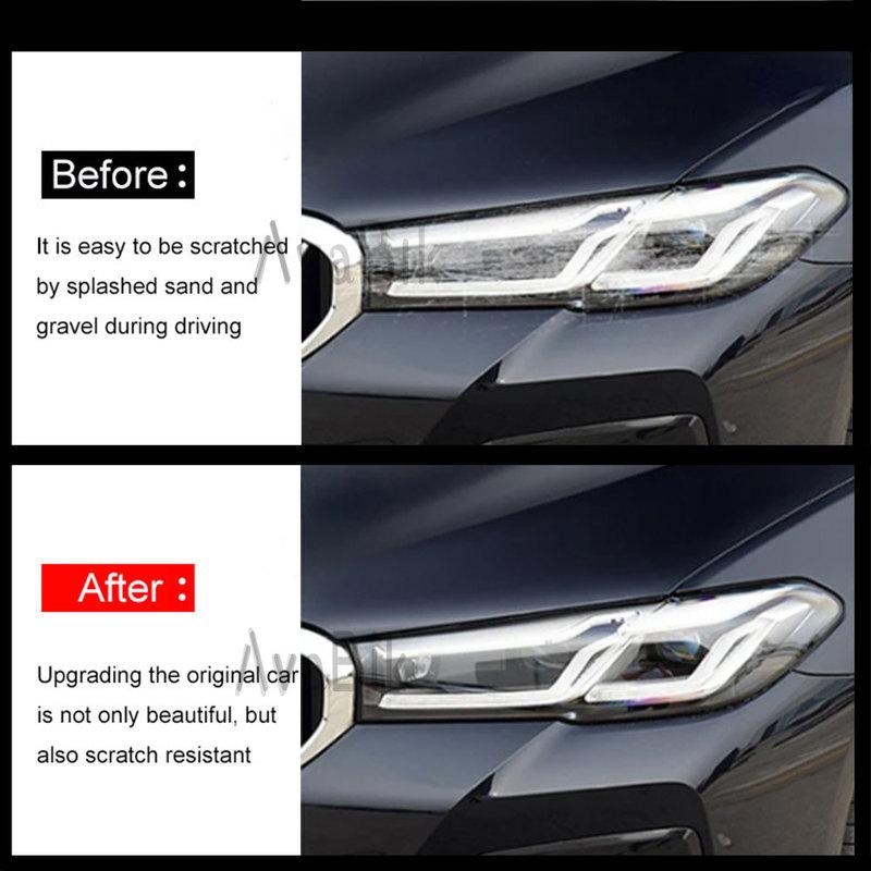 Для BMW 5 серии G30 G31 Тонирующая TPU HD Защитная пленка для фар автомобиля Наклейка Декоративная пленка для фар автомобиля Антицарапина