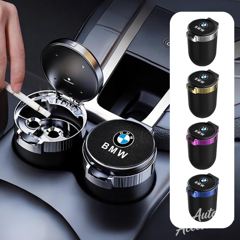 Car Ashtray Creative Storage With Lid LED Light Suede Ashtray Accessory For BMW X1 X2 X3 X5 X4 X6 X7 G32 G11 G12 F40 F30 F20 F34 JKQDU1