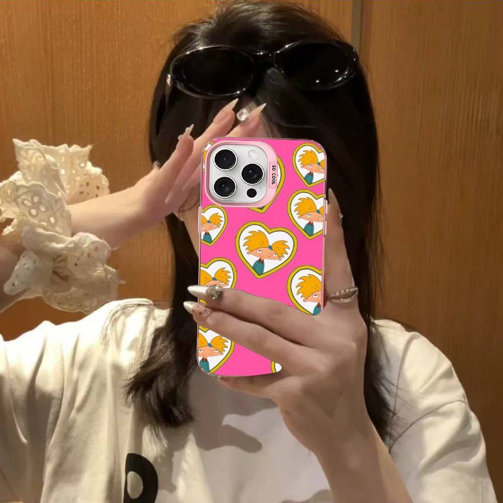 Мультяшный Крутой Чехол для Телефона Хей Арнольд Для IPhone 17 16 15 14 13 12 11 Pro MAX Матовый Ударопрочный Задний Противоударный Матовый Чехол