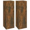6 pc TV Cabinet Set Smoked Oak Effect Particleboard