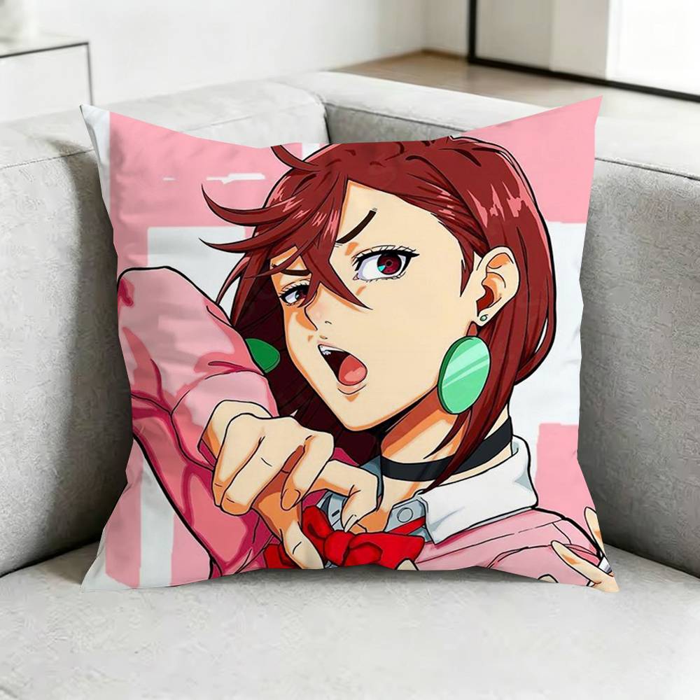 DAN DA DANN AAnime Pillow Case Square DoubleSided Sofa Cushion Cover Bedroom Bedside Pillow Gift