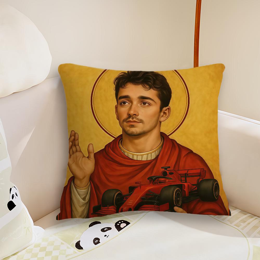 San CCharles LLeclerc cushion cover Pillow Case Plush Fabric Soft Double Sided Print Sofa Cushion Cover Throw Pillow Covers
